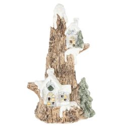 GAEM Фигурка декоративная "Домик" с подсветкой (LR44x2,прилаг) , L1, L12 W9 H20 см, 2в.