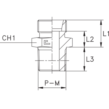 Штуцер FC DL10 14x1.5 (корпус)
