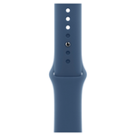 Умные часы Apple Watch Series 10 GPS, 46mm, Silver Aluminium Case with Sport Band M/L, Denim (Серебристый)