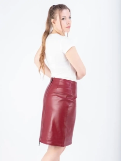 Юбка женская кожаная, юбка кожаная