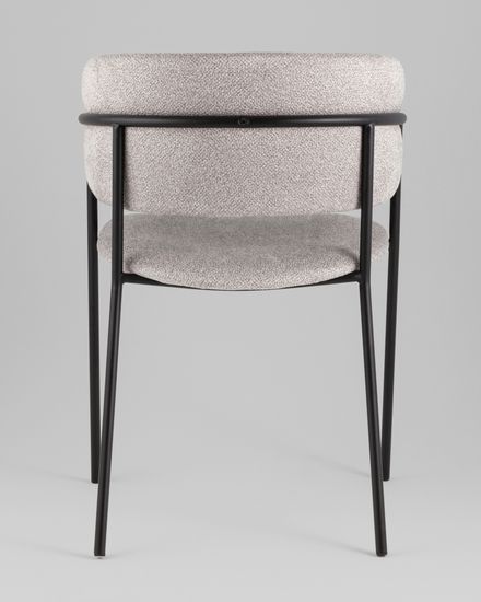 Кресло Нэлли New буклированный велюр серый