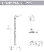 Душ уличный Arkema Funny Yang T 225, антрацит