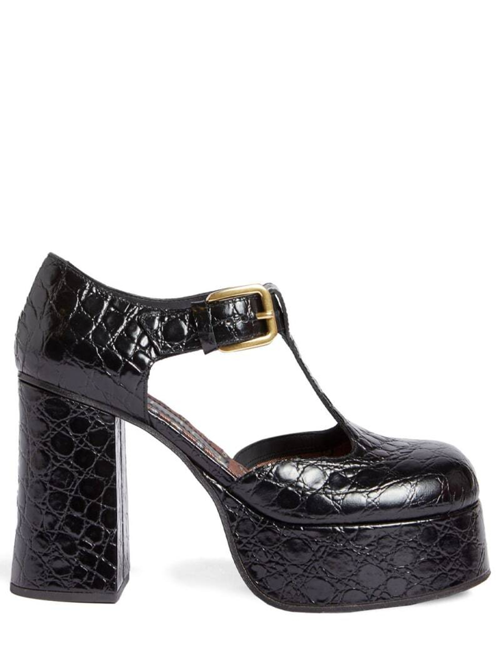 ETRO | 90mm Croco embossed leather heels