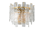 K2KG0998W-2B Бра "Ice" рифленое стело/латунь L19*W36*H32см