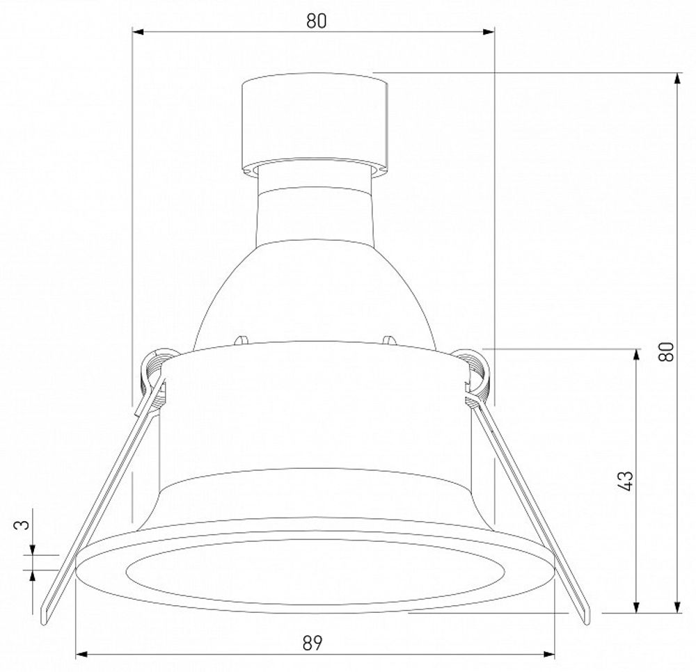 Встраиваемый светильник Elektrostandard Andi a070144