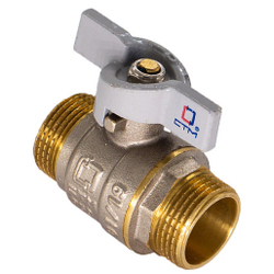 Кран шар. CTM для воды 1" ш/ш бабочка CNMMB001