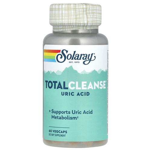 Solaray, Total Cleanse, средство для выведения мочевой кислоты, 60 растительных капсул