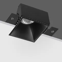 370998 WIR NT25 000 черный Светильник встраиваемый для ГКЛ потолка IP20 GU10 50W 220V NIMBUS