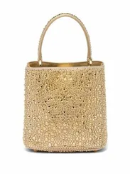 Мини-сумка Prada Duchess с кристаллами золотой