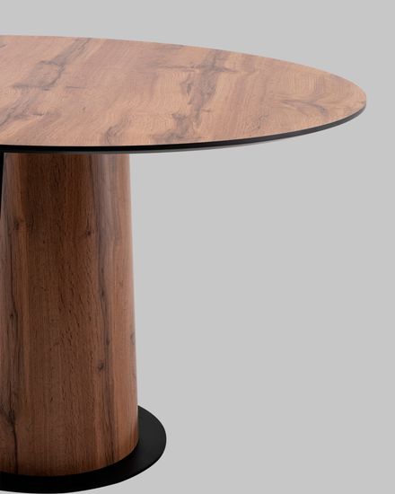 Стол круглый Пулон 120 см столешница HPL дуб вотан