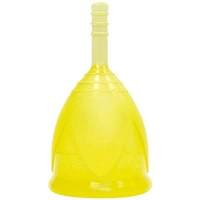 Желтая менструальная чаша размера L Тюльпан
