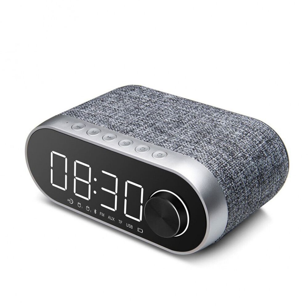 Bluetooth колонка Remax RB-M26 Alarm Clock-Серый