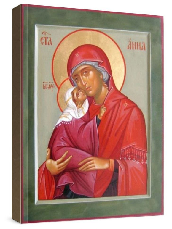 Анна праведная, мать Богородицы (рукописная икона)