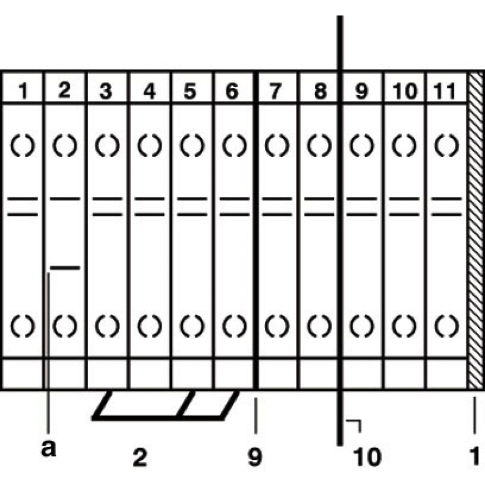 0309109 - URTK/S-BEN 10 - Измерительная клемма с ползунковым размыкателем
