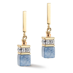 Серьги-пусеты Coeur de Lion Light Blue 4605/21-0720 цвет голубой, золотой