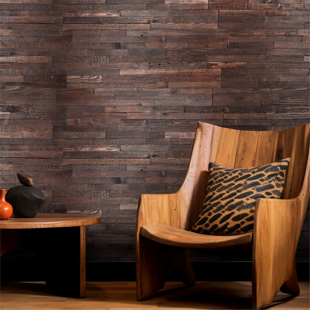 Деревянная стеновая панель TRIPLE КАШТАН