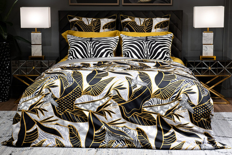 Наволочки 2шт 50х70 Garda Decor Тропики 50х70 зебра/серые