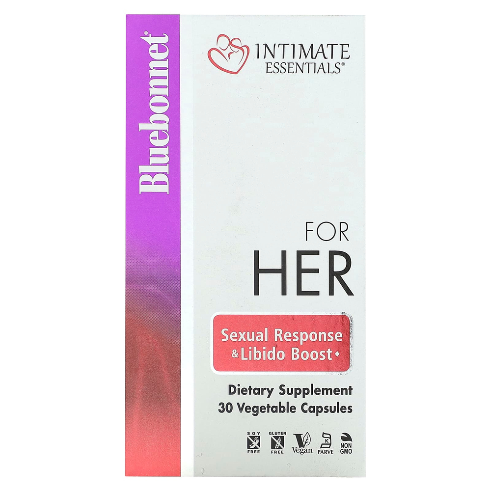 Bluebonnet Nutrition, Intimate Essentials, для нее, 30 растительных капсул