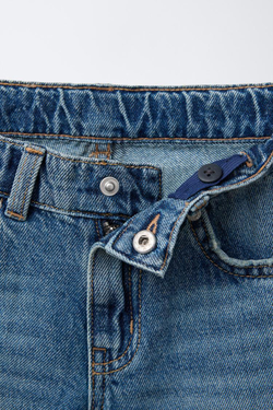 ZARA ДЖИНСОВЫЕ ШОРТЫ ORIGINAL FIT, ВЫЦВЕТШИЙ СИНИЙ