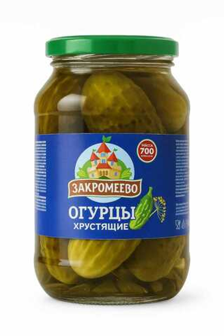 Огурцы Закромеево хрустящие 700 гр