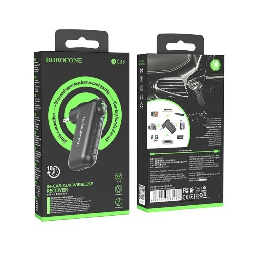 Адаптер-ресивер в магнитолу Bluetooth AUX/ Phone (BOROFONE)