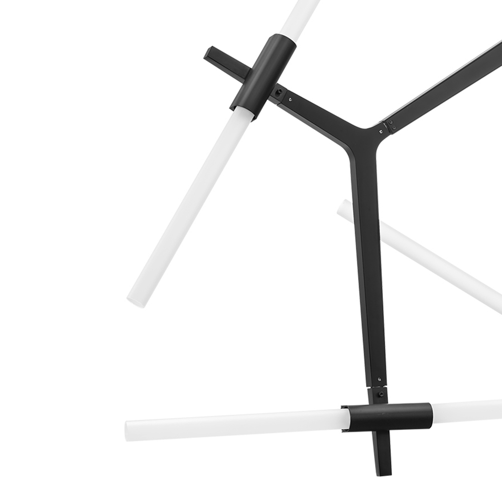 742107 Люстра STRUTTURA 10х6W (led) G9 ЧЕРНЫЙ МАТОВЫЙ