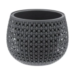 Кашпо Пирула D175мм 1,5л с вставкой графитовый (комплект 5 шт)