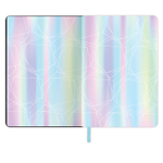 Блокнот А5 (143x210 мм) BRAUBERG VISTA "Gradient" под кожу гибкий срез фольга 80 л. (2 штуки в упаковке)