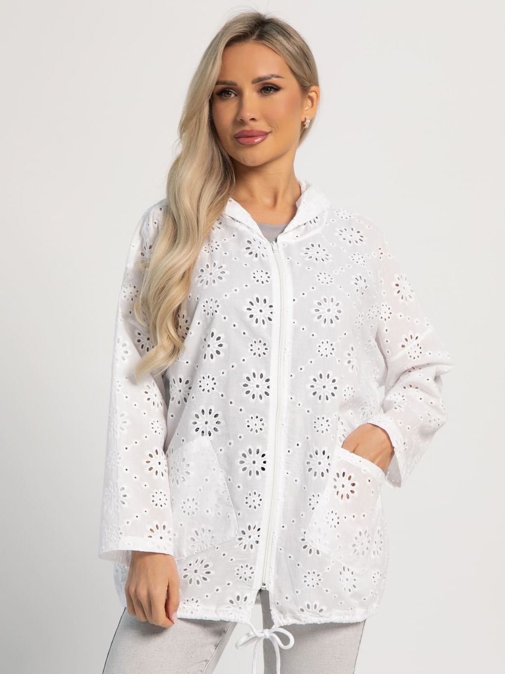 Пыльник Зикки (белый/кружево) Б15978-4М LT Collection