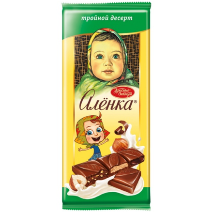 Шоколад Аленка Красный Октябрь 3 вкуса 90 гр