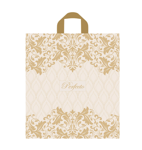 Пакет с петлевой ручкой ПВД, 42х46см, "Перфекто Мин", 95мкм, ШК0667