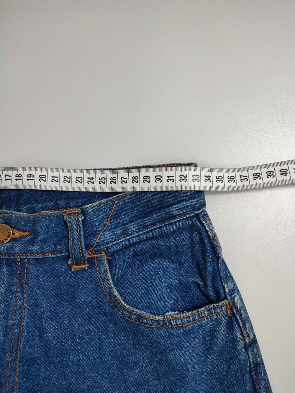 Джинсы синие красивые на 12-14 лет