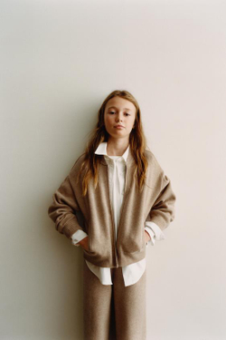 ZARA КАРДИГАН, РЫЖЕВАТО-КОРИЧНЕВЫЙ