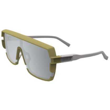 Спортивные очки HILX Youngblood Matt Khaki Light Grey / Silver Lens