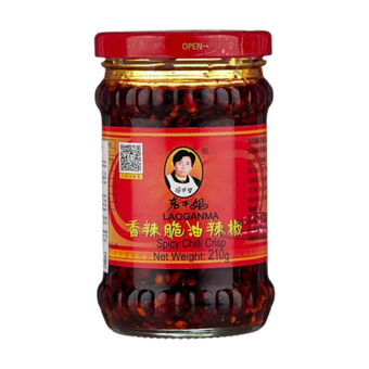 Паста чили с хрустящим перцем Laoganma, 210 г