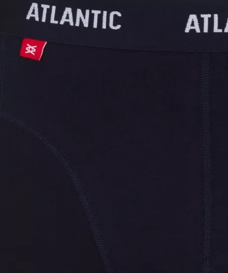 Трусы мужские боксеры (3шт), Atlantic 3MH-047, красные + серо-голубые + темно-синие