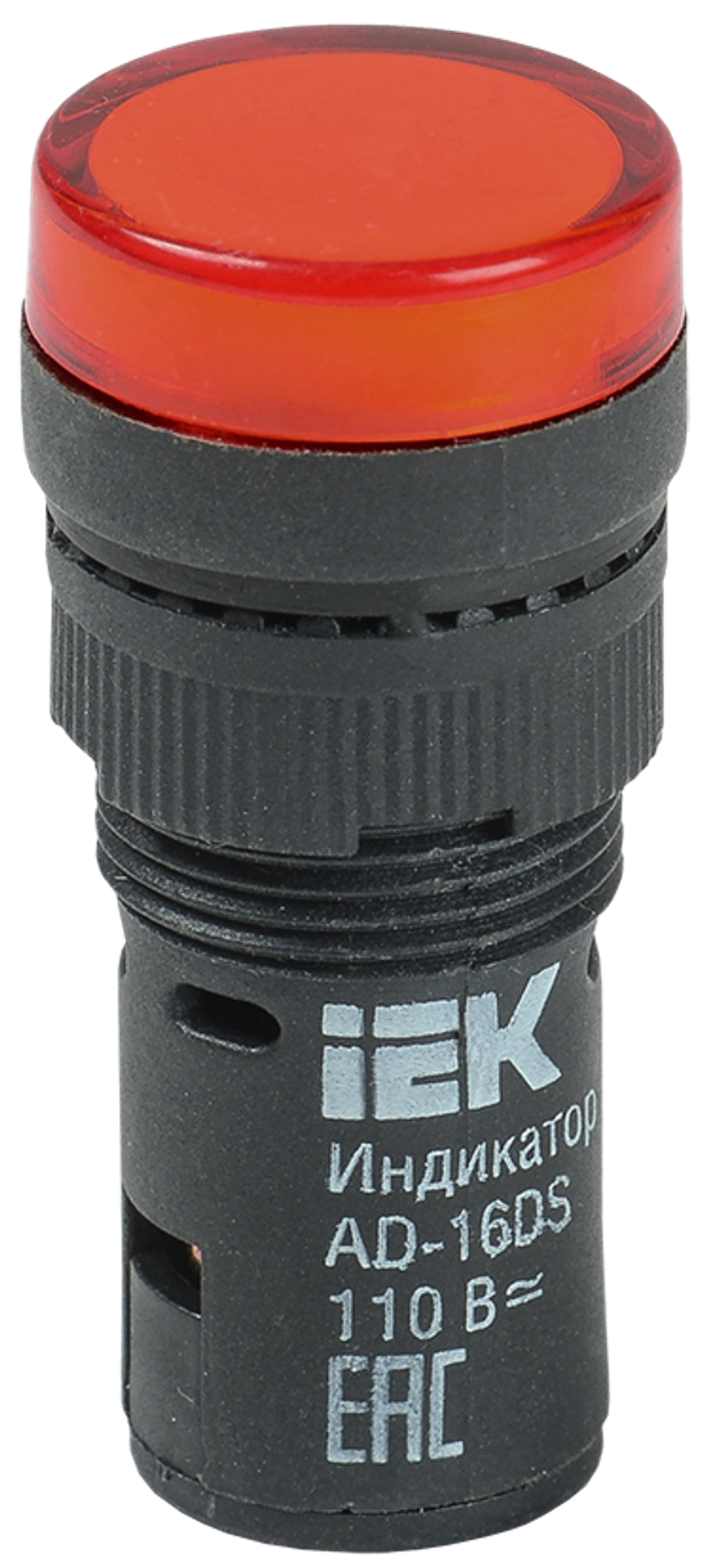 Лампа AD16DS(LED)матрица d16мм красный 24В AC/DC IEK