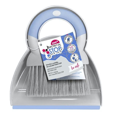 Щётка+совок для стола БАКТЕРИЯ СТОП с резинкой и зубчиками YORK