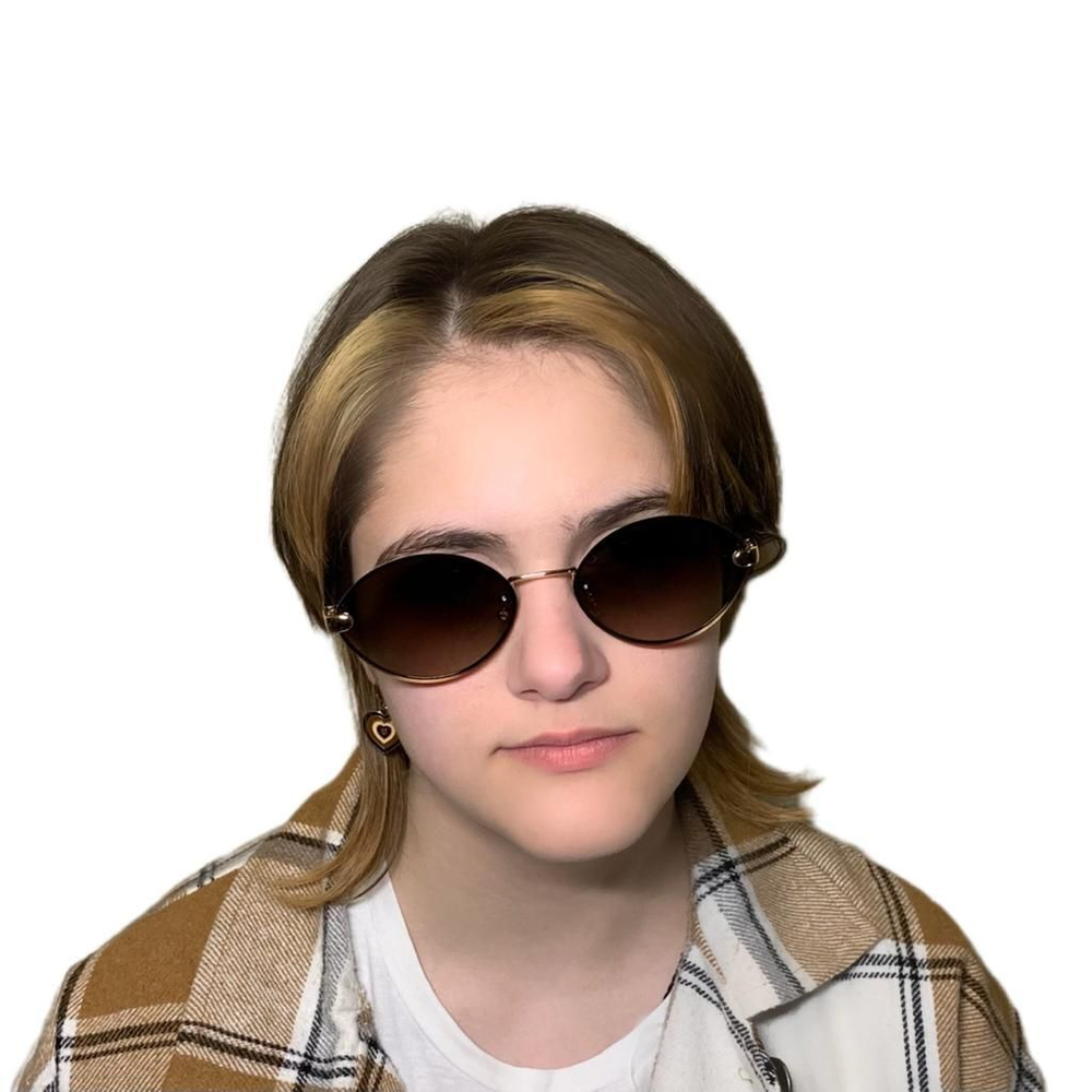 Очки солнцезащитные, овальные