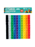 Развивающий конструктор «Кубики», 100 деталей