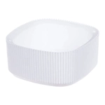 Кашпо СТРИП 165мм 0,9л со вставкой Белый