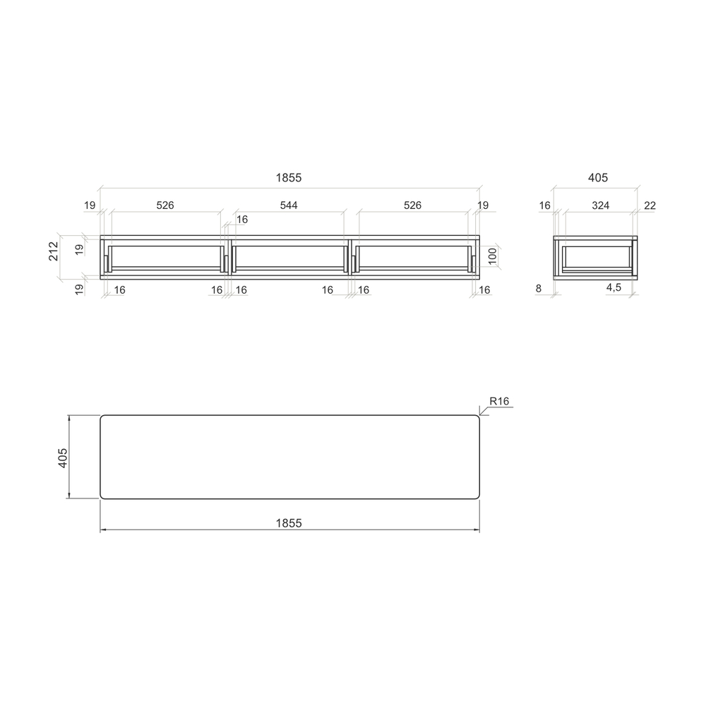 Консоль подвесная CODE VR19