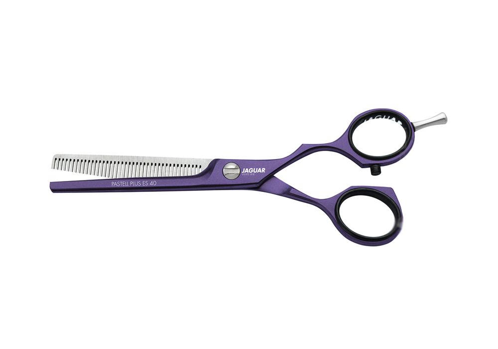 Ножницы филировочные Jaguar White Line Pastell Plus Offset Viola 40 5.5"