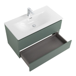 Тумба с раковиной подвесная BelBagno KRAFT-900-2C-SO-VO Еловый матовый, раковина белая BB-8099-90