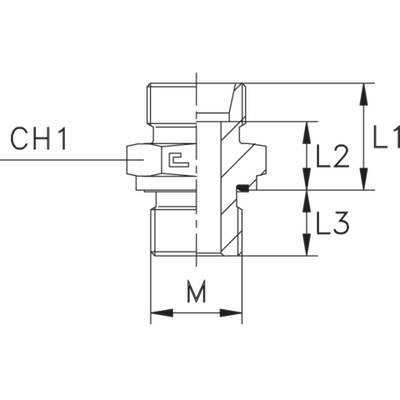 Штуцер FE DS25 27x2 (корпус)