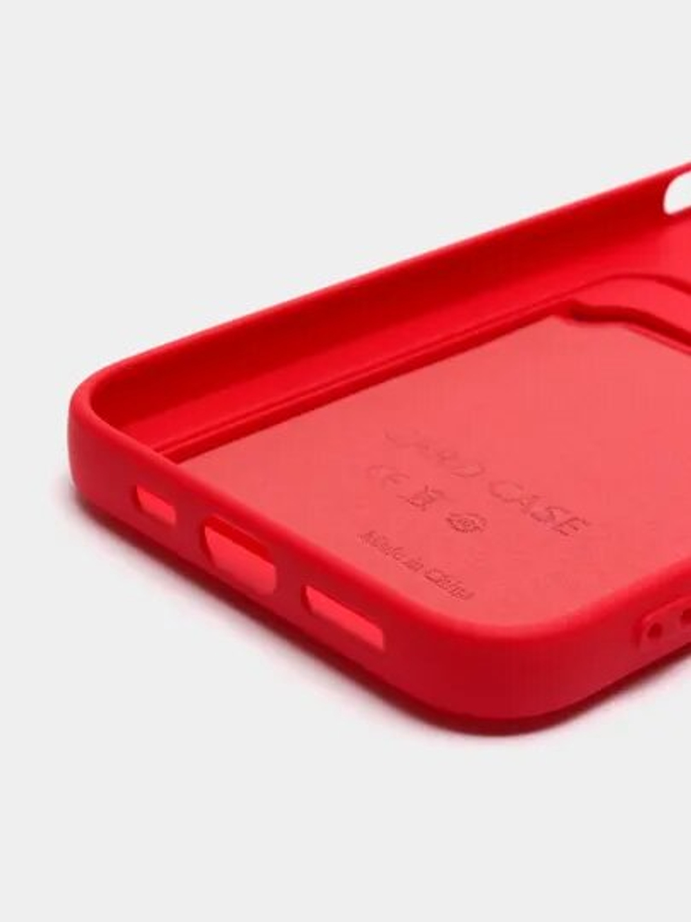 Чехол с карманом для карт на iPhone 13, Красный