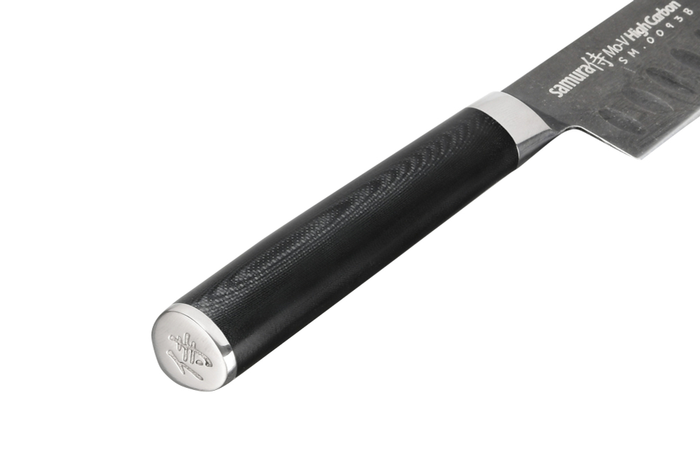 Нож кухонный Сантоку 13.8см Samura Mo-V Stonewash SM-0093B/K