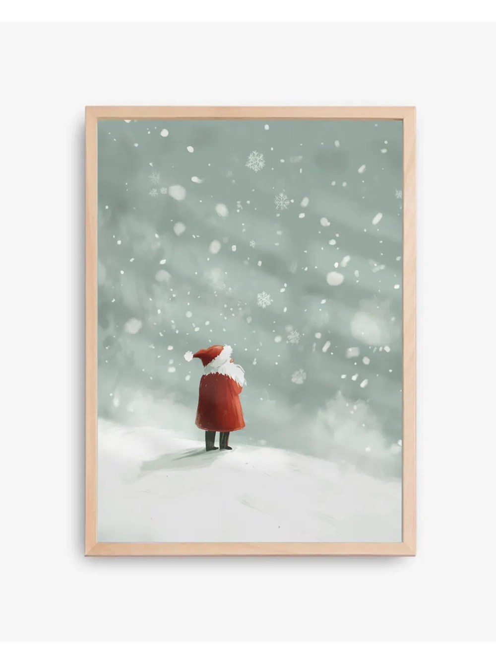 Постер новогодний 30х40 см декор на стену