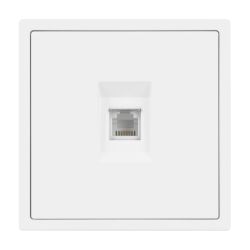 Механизм телефонной розетки SCT-NOBE-MTL1-SFPL-WH (RJ-11, 4C) (Arlight, Белый кварц) 054300