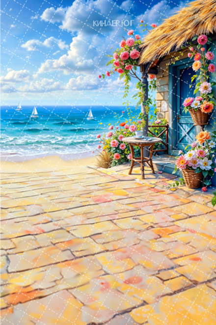 Фотофон "Пляж" арт. ФФ903-52